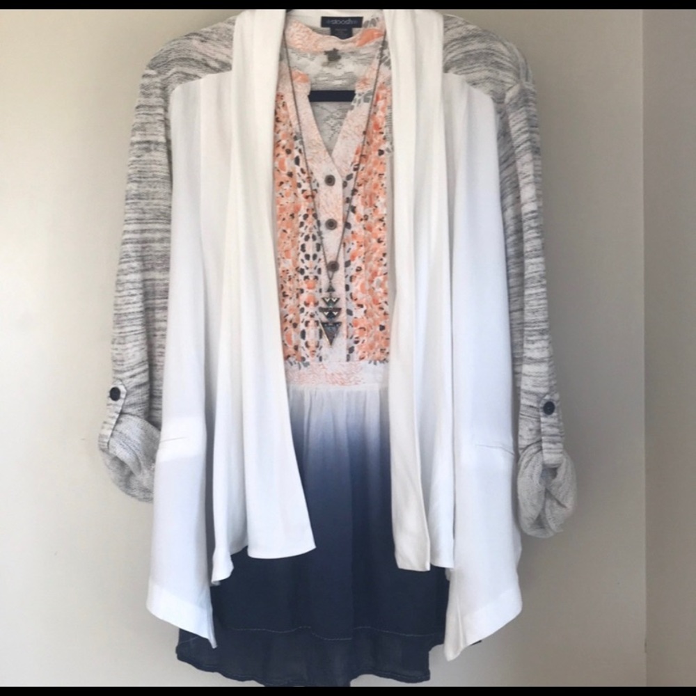casual blazer top size L